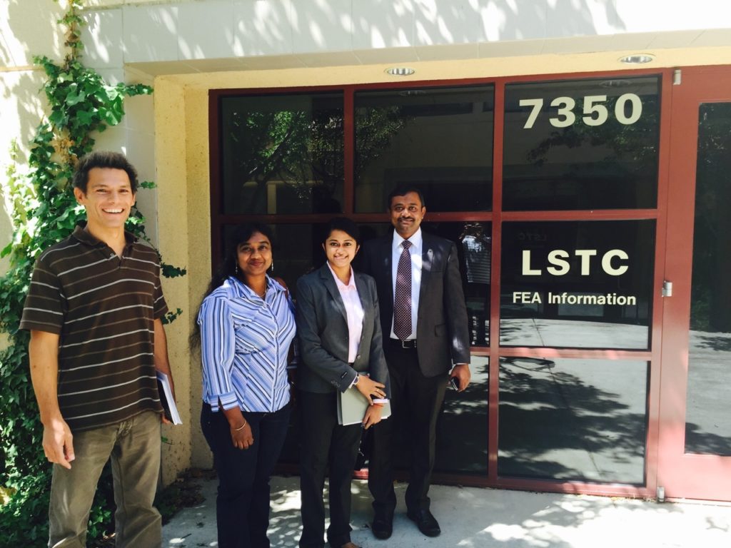 Mr. Albert Einstein and his team with Dr. Facundo Del Pin (extreme left) at LSTC office, Livermore USA